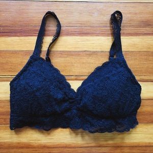 Black lace bralette